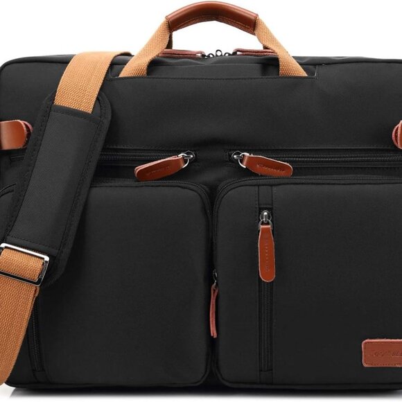 Convertible Backpack Messenger Shoulder Bag Laptop Case Handbag Business Briefca